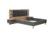 Bett >Rhodos< in Stabeiche - 296,5x120x209,9cm (BxHxT)