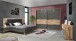 Bett >Rhodos< in Stabeiche - 296,5x120x209,9cm (BxHxT)
