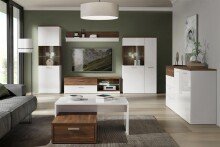 TV-Board >Rafina< in Bakersfield Walnuss - 160,4x47,2x42cm (BxHxT)