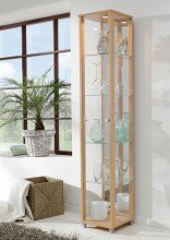 Glasvitrine >OPTIMA< in Buche Dekor - 31,5x172x32cm...