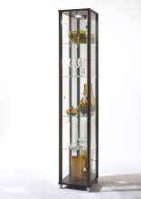 Glasvitrine >OPTIMA< in Wenge Dekor - 31,5x172x32cm...