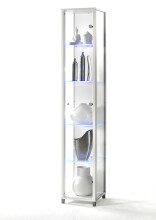 Glasvitrine >OPTIMA< in Weiß - 31,5x172x32cm...