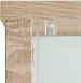 Glasvitrine >OPTIMA< in Sonoma Eiche Dekor - 31,5x172x32cm (BxHxT)