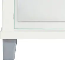 Glasvitrine >OPTIMA< in Weiß - 31,5x172x32cm...