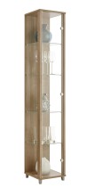Glasvitrine >OPTIMA< in Noce Dekor - 31,5x172x32cm...
