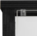 Glasvitrine >OPTIMA< in Schwarz Struktur - 31,5x172x32cm (BxHxT)