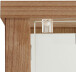 Glasvitrine >OPTIMA< in Noce Dekor - 58x172x32cm (BxHxT)