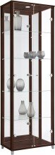 Glasvitrine >OPTIMA< in Wenge Dekor - 58x172x32cm...
