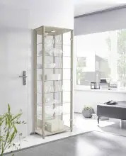 Glasvitrine >OPTIMA< in Sonoma Eiche Dekor -...