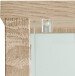 Glasvitrine >OPTIMA< in Sonoma Eiche Dekor - 58x172x32cm (BxHxT)