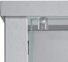 Glasvitrine >OPTIMA< in Silber - 58x172x32cm (BxHxT)