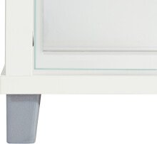 Glasvitrine >OPTIMA< in Weiß - 58x172x32cm (BxHxT)