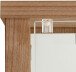 Glasvitrine >OPTIMA< in Noce Dekor - 58x172x32cm (BxHxT)