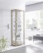 Glasvitrine >OPTIMA< in Noce Dekor - 58x172x32cm (BxHxT)