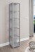 Glasvitrine >OPTIMA< in Silber - 31,5x172x32cm (BxHxT)