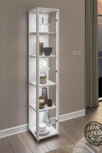 Glasvitrine >OPTIMA< in Weiß - 31,5x172x32cm...