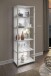 Glasvitrine >OPTIMA< in Weiß - 58x172x32cm (BxHxT)