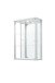 Glasvitrine >OPTIMA< in Silber - 56x85x25,2cm (BxHxT)