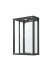 Glasvitrine >OPTIMA< in Schwarz Struktur - 56x85x25,2cm (BxHxT)