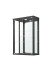 Glasvitrine >OPTIMA< in Schwarz Struktur - 56x85x25,2cm (BxHxT)