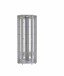 Eckvitrine >TRIO< in Silber - 71x172x50cm (BxHxT)