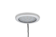 Eckvitrine >TRIO< in Silber - 71x172x50cm (BxHxT)