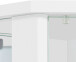 Eckvitrine >TRIO< in Weiß - 71x172x50cm (BxHxT)