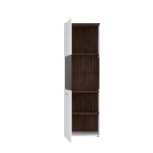 Wohnwand >Rafina< in Bakersfield Walnuss - 335,1x192,2x42cm (BxHxT)