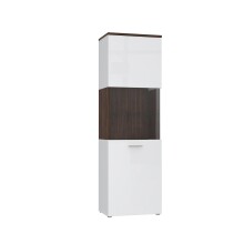 Wohnwand >Rafina< in Bakersfield Walnuss - 335,1x192,2x42cm (BxHxT)