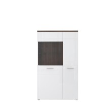 Wohnwand >Rafina< in Bakersfield Walnuss - 335,1x192,2x42cm (BxHxT)
