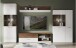 Wohnwand >Rafina< in Bakersfield Walnuss - 335,1x192,2x42cm (BxHxT)