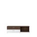 Wohnwand >Rafina< in Bakersfield Walnuss - 335,1x192,2x42cm (BxHxT)