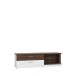 Wohnwand >Rafina< in Bakersfield Walnuss - 335,1x192,2x42cm (BxHxT)