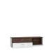 Wohnwand >Rafina< in Bakersfield Walnuss - 335,1x192,2x42cm (BxHxT)