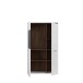Wohnwand >Rafina< in Bakersfield Walnuss - 335,1x192,2x42cm (BxHxT)
