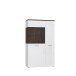 Wohnwand >Rafina< in Bakersfield Walnuss - 335,1x192,2x42cm (BxHxT)