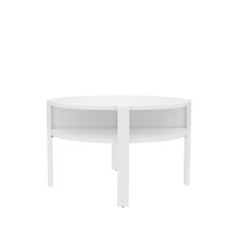Couchtisch >Topiros< in Weiß - 74,4x45,5x74,4cm (BxHxT)