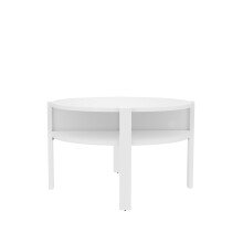 Couchtisch >Topiros< in Weiß - 74,4x45,5x74,4cm (BxHxT)