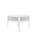 Couchtisch >Topiros< in Weiß - 74,4x45,5x74,4cm (BxHxT)