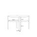 Couchtisch >Topiros< in Weiß - 74,4x45,5x74,4cm (BxHxT)