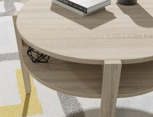 Couchtisch >Topiros< in Sonoma-Eiche - 74,4x45,5x74,4cm (BxHxT)