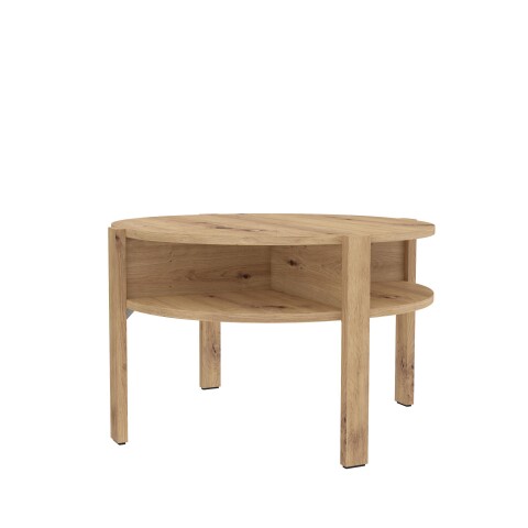 Couchtisch >Topiros< in Artisan Eiche - 74,4x45,5x74,4cm (BxHxT)