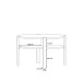 Couchtisch >Topiros< in Artisan Eiche - 74,4x45,5x74,4cm (BxHxT)