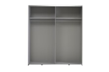 Schwebetürenschrank >Vrillisia< in Weiß - 170,3x190,5x61,2cm (BxHxT)