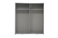 Schwebetürenschrank >Vrillisia< in Weiß - 170,3x190,5x61,2cm (BxHxT)