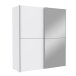 Schwebetürenschrank >Vrillisia< in Weiß - 170,3x190,5x61,2cm (BxHxT)