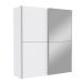 Schwebetürenschrank >Vrillisia< in Weiß - 170,3x190,5x61,2cm (BxHxT)
