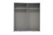 Schwebetürenschrank >Vrillisia< in Weiß - 170,3x190,5x61,2cm (BxHxT)