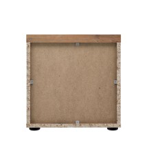 Nachtkonsole >Vyronas< in Old Wood Vintage - 37,6x38,6x34,7cm (BxHxT)