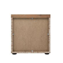 Nachtkonsole >Vyronas< in Old Wood Vintage - 37,6x38,6x34,7cm (BxHxT)